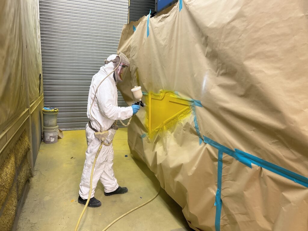 Vehicle refinishing at Trucktec